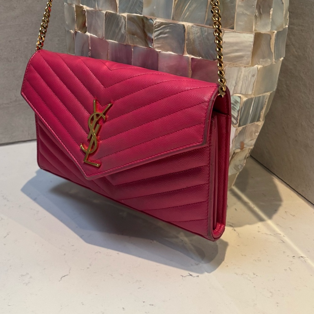 Yves Saint Laurent Fuchsia Crossbody Bag - Picture 2 of 9